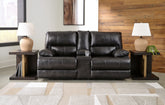 Warmstead Furniture - Ashley Furniture - Mountainous Living Room - PWR Recliner/ADJ Headrest / Eclipse - U6580182